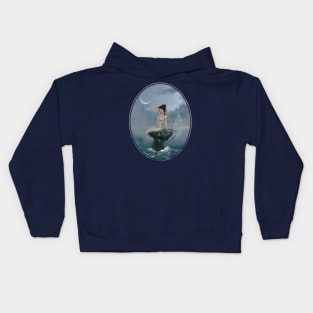 Moon Tide Mermaid Kids Hoodie